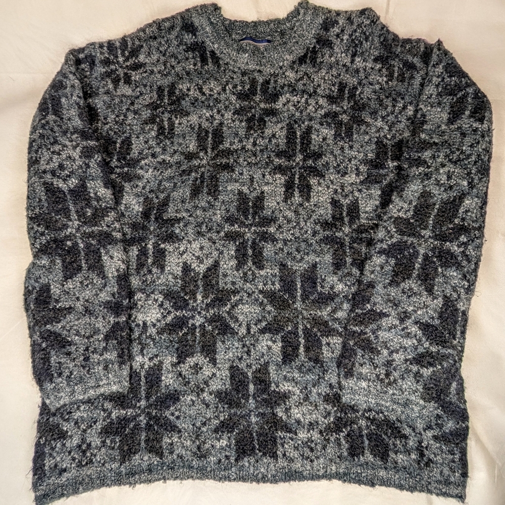 Newton Trading Co. Vintage Wool Blend Crew Neck Pullover
